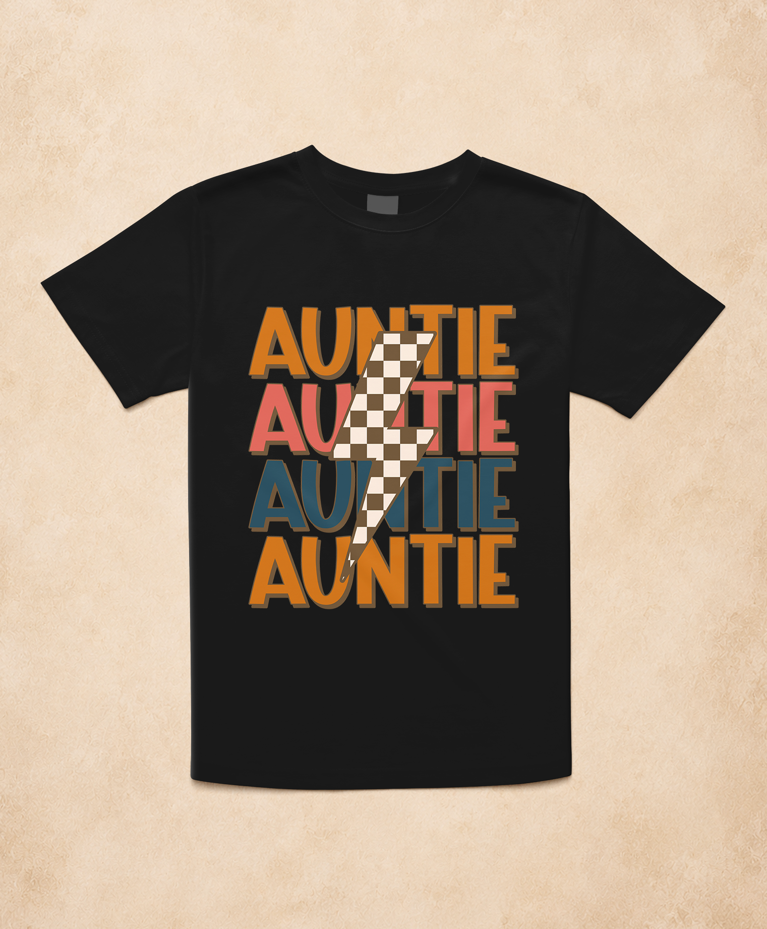 Retro Auntie Lightning Tee