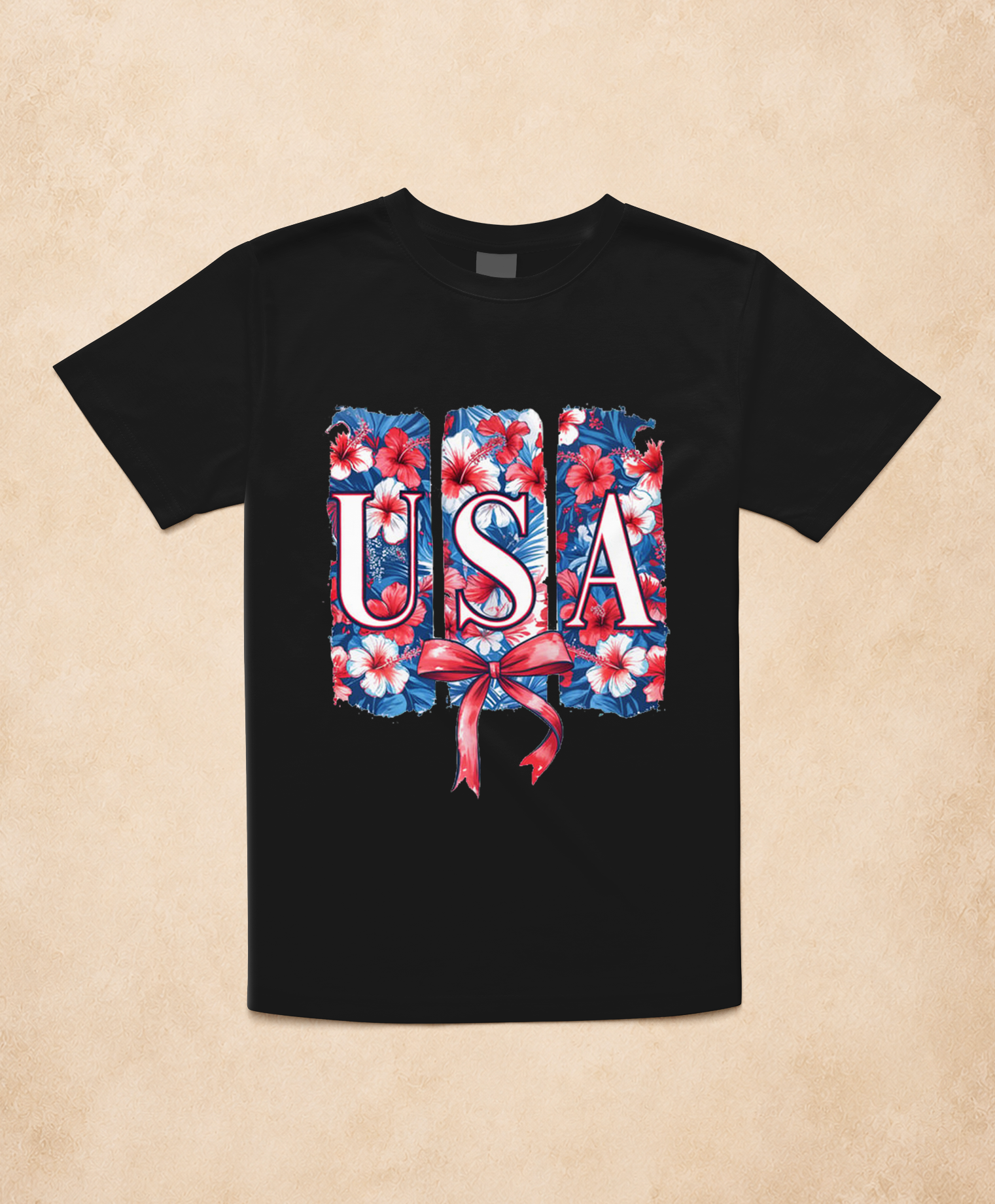 Americana Floral USA T-shirt