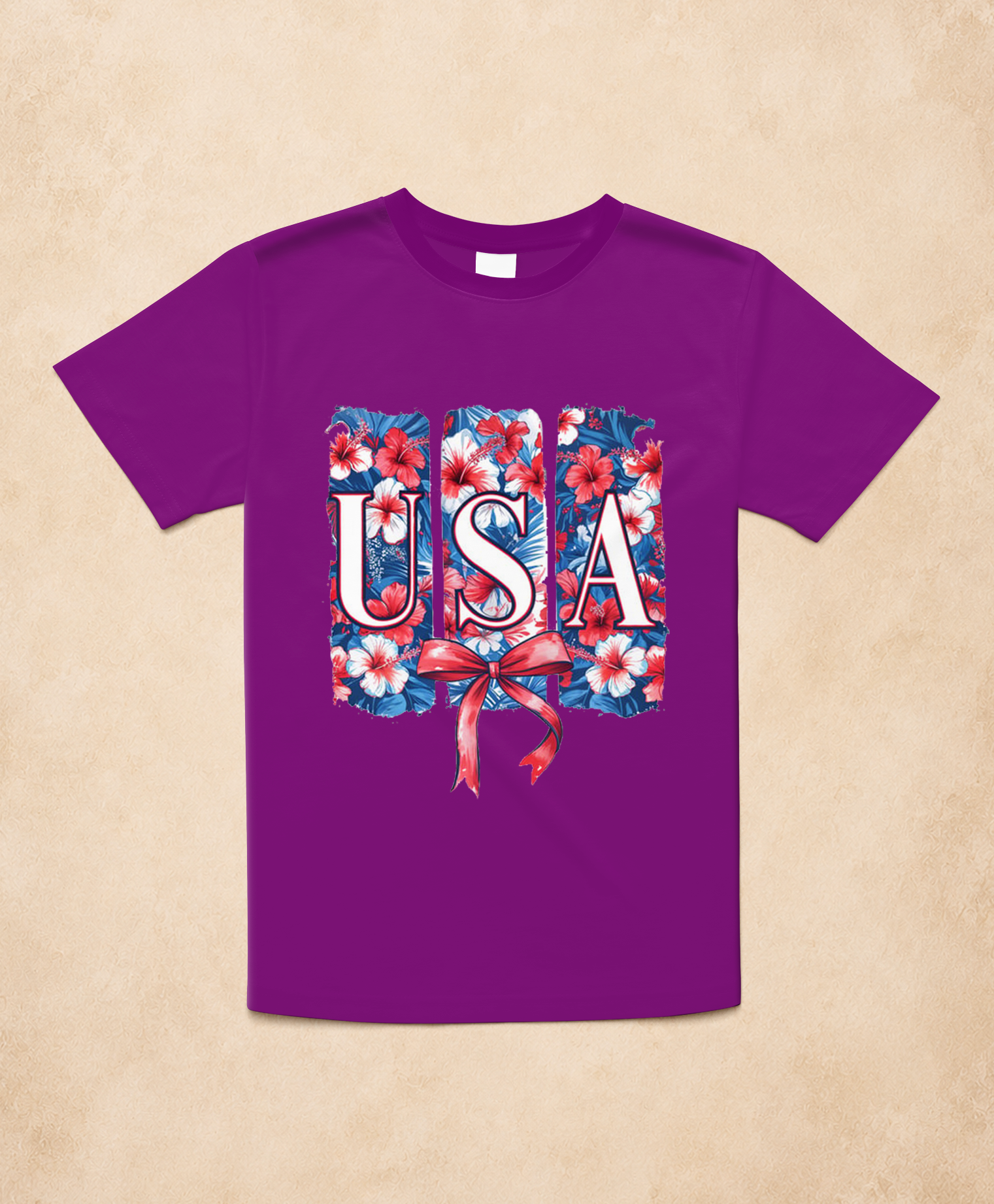 Americana Floral USA T-shirt