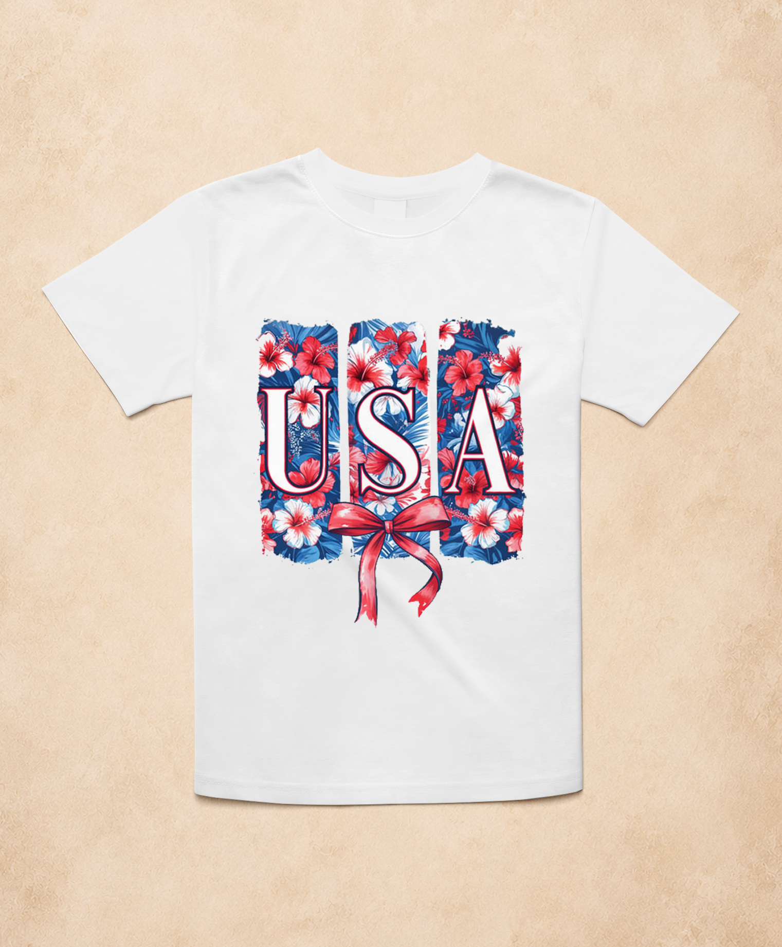 Americana Floral USA T-shirt