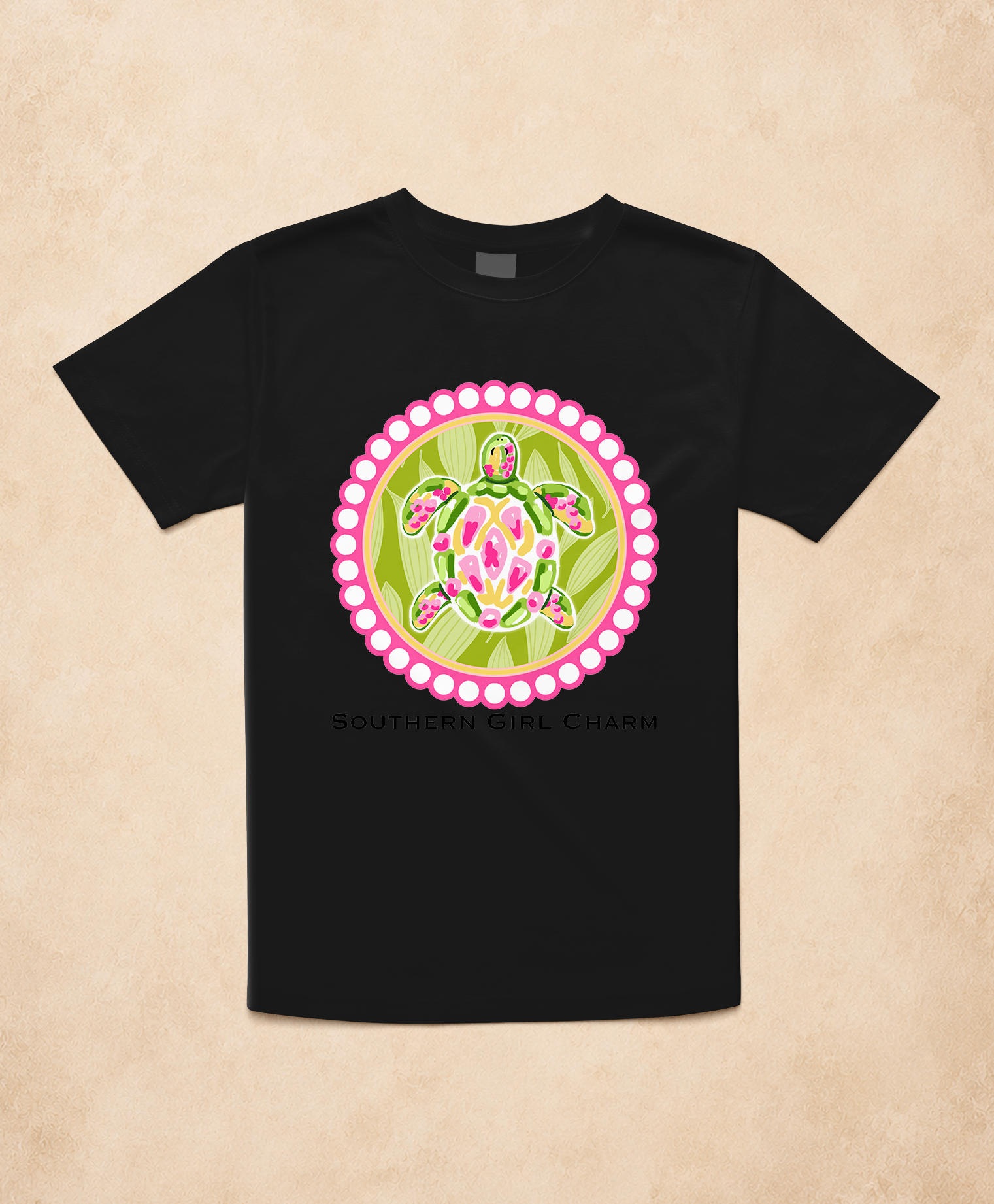 Southern Girl Charm Sea Turtle Tee