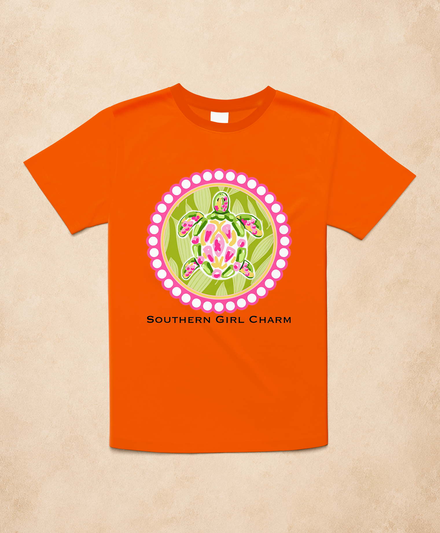 Southern Girl Charm Sea Turtle Tee