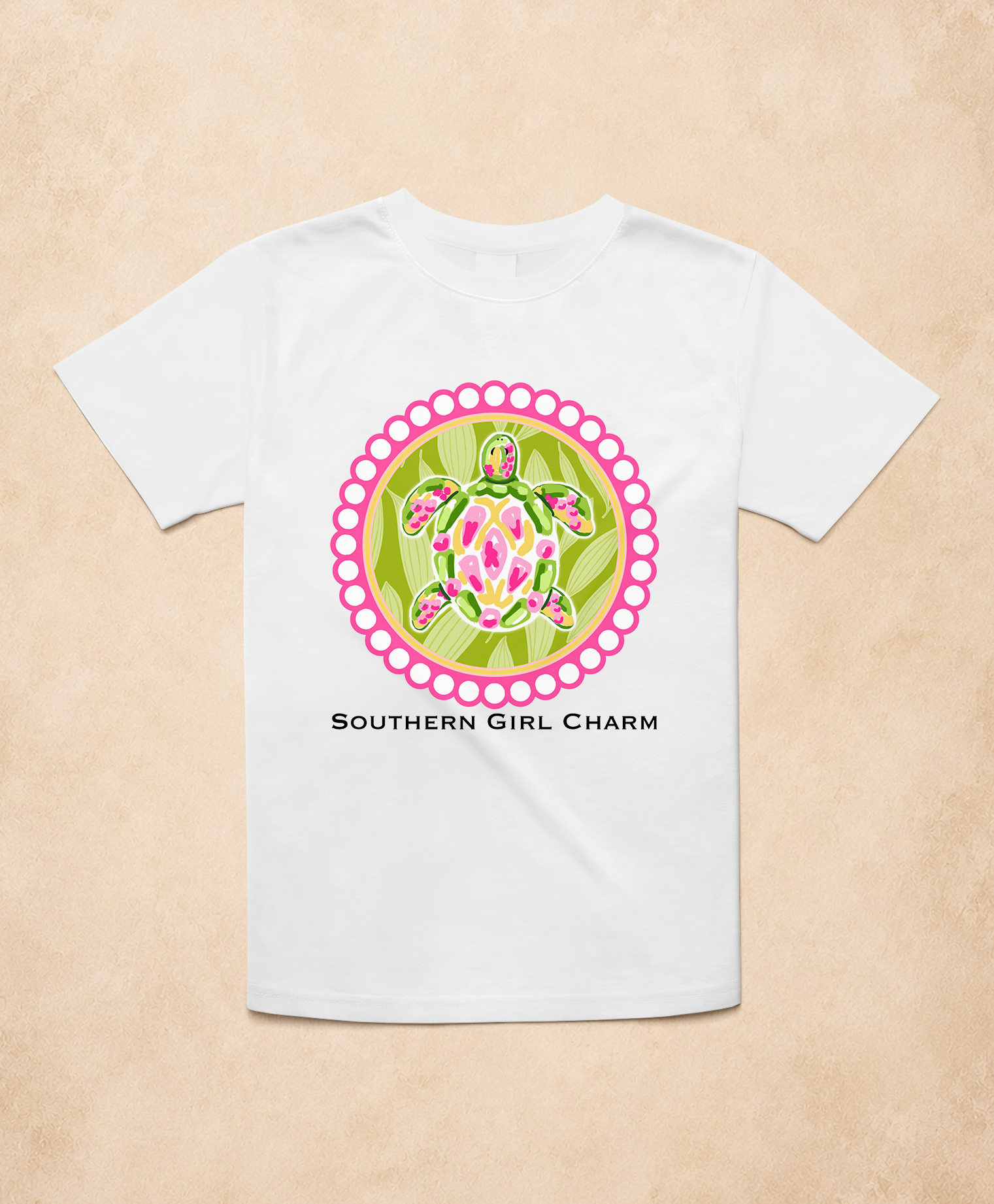 Southern Girl Charm Sea Turtle Tee