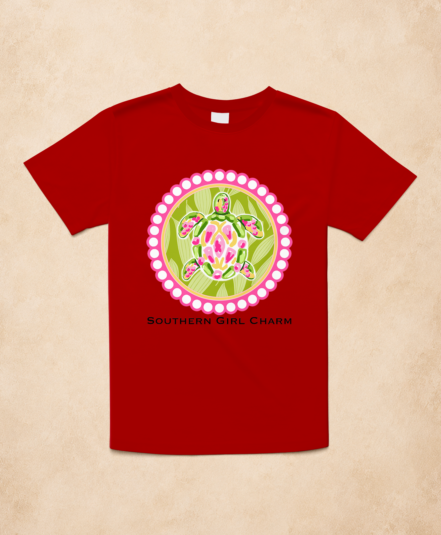 Southern Girl Charm Sea Turtle Tee